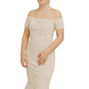 African Party Wear White Gown